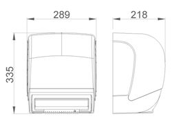 Dispensador de papel toalla automático blanco