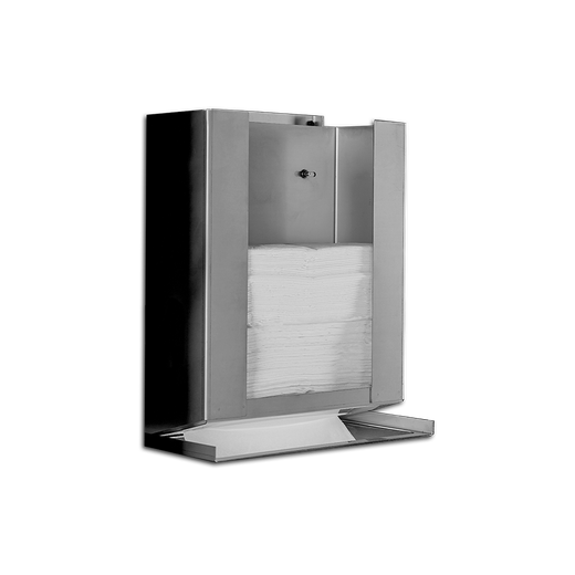 Dispensador de papel toalla con soporte incluido para detrás del espejo