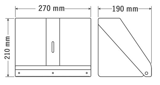 Dispensador de papel toalla en rollo