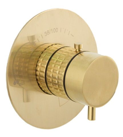 GRIFO TERMOSTATICO EMPOTRADO DE DUCHA DE 1/2" CON UNA SALIDA