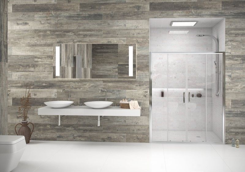 Mampara frontal de ducha 2 fijos + 2 puertas correderas de 168 a 174 cm.