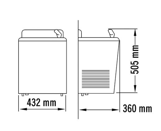 Fuente de agua mural refrigerada de 30L/H