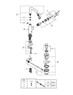 Grifería monomando para lavabo 1/2“ Essence L caño alto cromo
