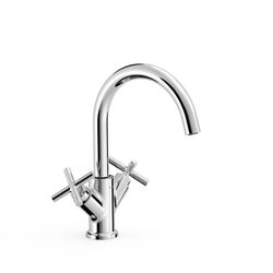 Grifo bimando alto para lavabo Mont Blanc