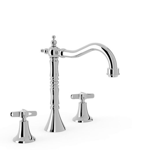 Grifo bimando de repisa para lavabo Tres-Clasic