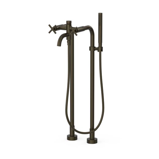 Grifo bimando de suelo para bañera y ducha