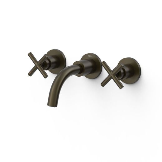 Grifo bimando empotrado para lavabo