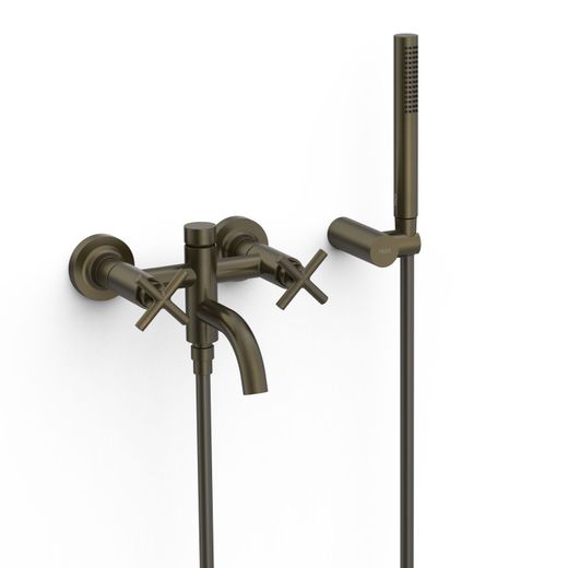 Grifo bimando mural para bañera y ducha