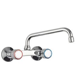 Grifo bimando mural para cocina