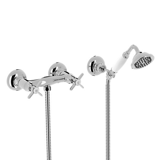 Grifo bimando mural para ducha Tres-Clasic