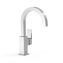 Grifo monomando alto con maneta lateral para lavabo Cuadro