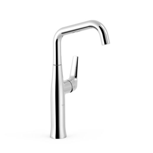 Grifo monomando alto con maneta lateral para lavabo Fuji