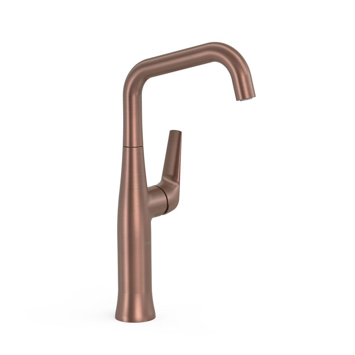 Grifo monomando alto con maneta lateral para lavabo