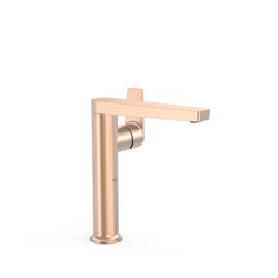 Grifo monomando alto con maneta lateral para lavabo