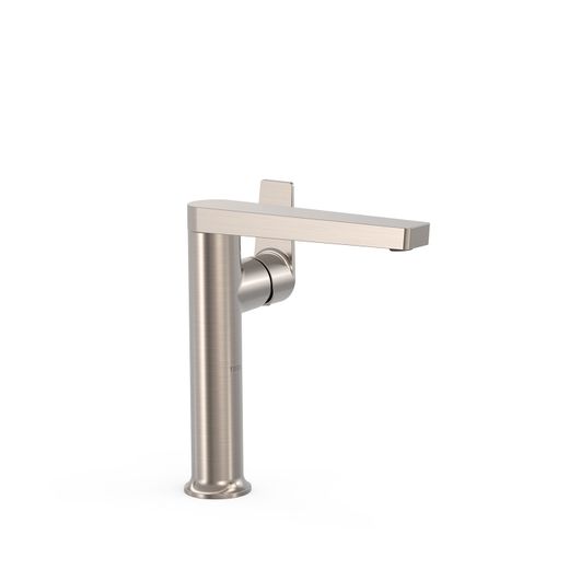 Grifo monomando alto con maneta lateral para lavabo