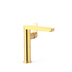 Grifo monomando alto con maneta lateral para lavabo