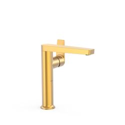Grifo monomando alto con maneta lateral para lavabo