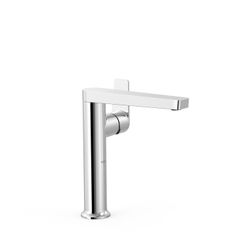 Grifo monomando alto con maneta lateral para lavabo