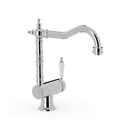 Grifo monomando con caño abatible para cocina