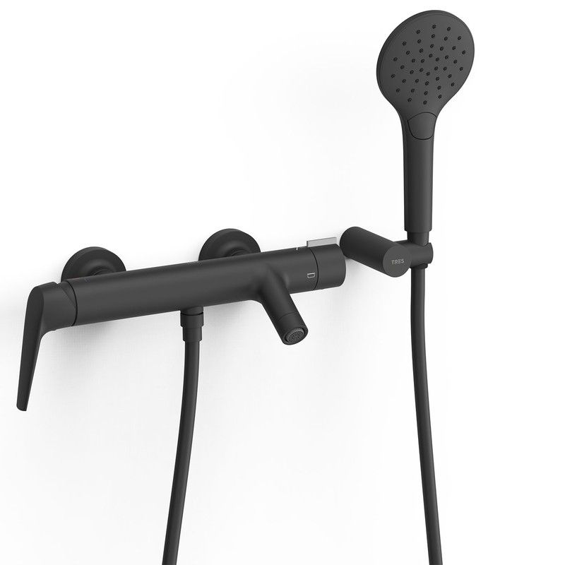 Grifo monomando mural para bañera y ducha Fuji