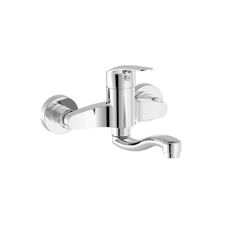 Grifo monomando mural para cocina