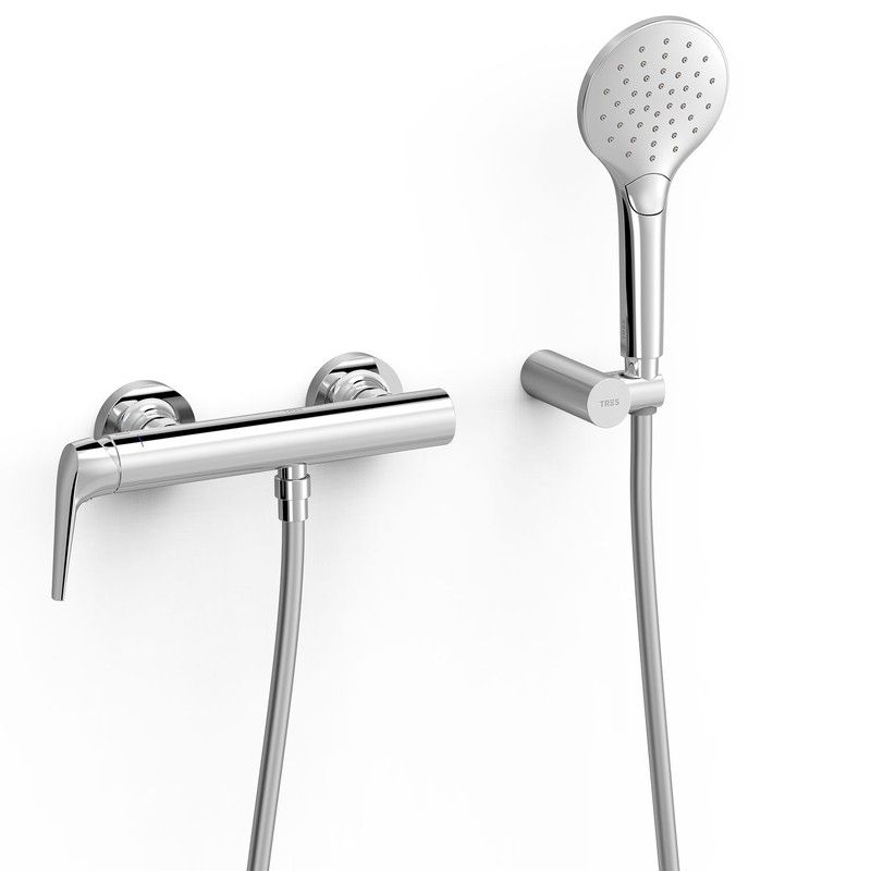 Grifo monomando mural para ducha Fuji