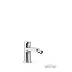 Grifo monomando para bidé con desagüe automático con rótula orientable