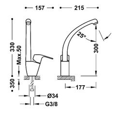 Grifo monomando para cocina