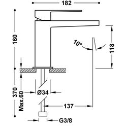 Grifo monomando para lavabo