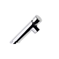 Grifo pulsador de lavabo inclinado, Cromado, Modelo Solestop