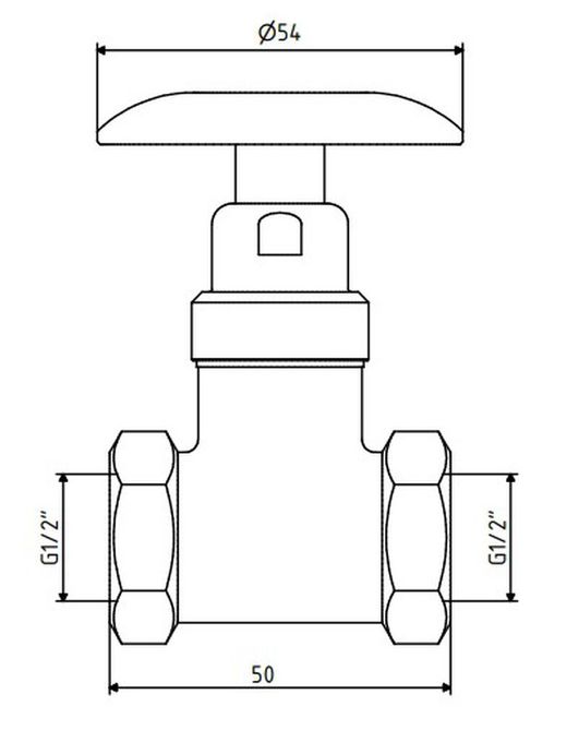 Grifo pulsador de pie de 1/2"