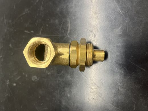 Grifo pulsador de pie de 1/2" con rosca de 3/4"