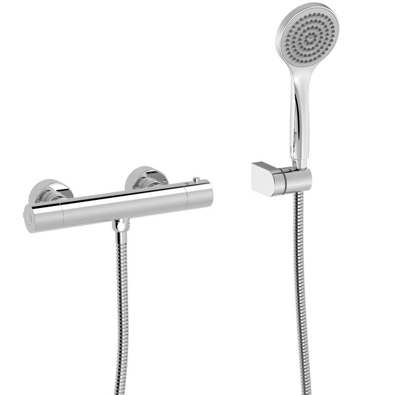 Grifo termostático mural para ducha Base-Tres Plus