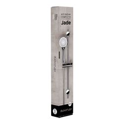 Kit barra de ducha xena con mango de ducha jade y flexo