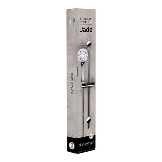 Kit barra de ducha xena con mango de ducha jade y flexo
