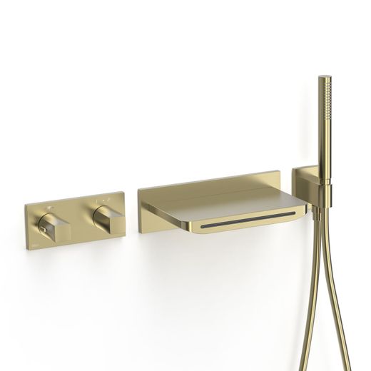 Kit de grifo termostático empotrado de 2 vías B‑system para bañera y ducha