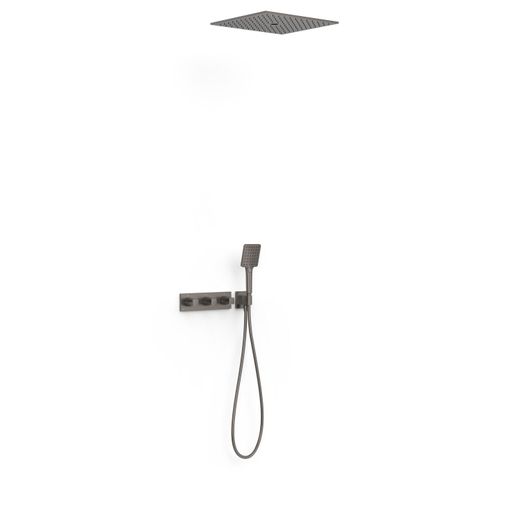 Kit de grifo termostático empotrado de 3 vías B‑system para ducha