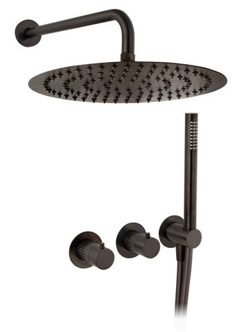 KIT DE DUCHA HORIZONTAL CON 2 SALIDAS Y CARTUCHO PROGRESIVO DE 35 MM