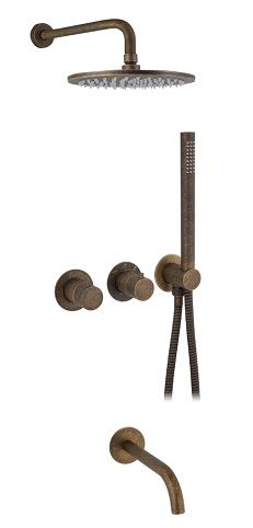 KIT DUCHA HORIZONTAL 3 SALIDAS CARTUCHO PROGRESIVO 35 MM