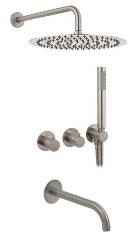KIT DUCHA HORIZONTAL 3 SALIDAS CARTUCHO PROGRESIVO 35 MM