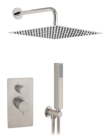 KIT EMPOTRADO DUCHA 2 SALIDAS TERMOSTATICO