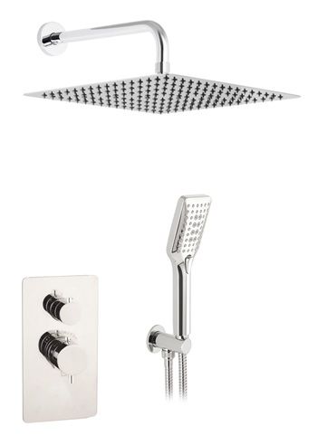 KIT EMPOTRADO DUCHA 2 SALIDAS TERMOSTATICO