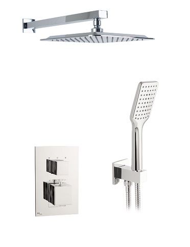 KIT EMPOTRADO DUCHA 2 SALIDAS TERMOSTATICO