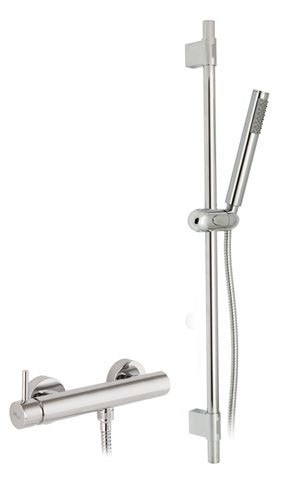 KIT GRIFO DUCHA+BARRA DE DUCHA CARTUCHO CERAMICO