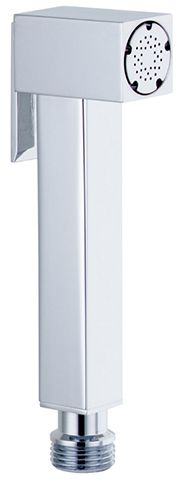 MANGO DUCHA INODORO CUADRADO LATÓN