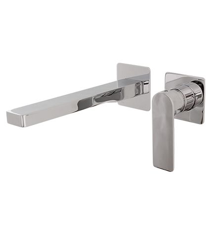 MONOMANDO LAVABO EMPOTRADO CON CAÑO CUADRADO