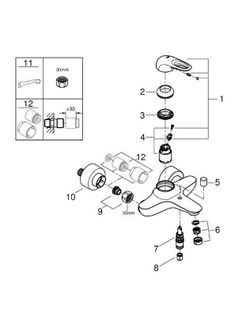 Monomando baño ducha Eurostyle Grohe