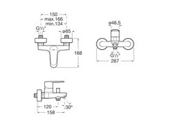Monomando baño/ducha Roca Victoria Plus