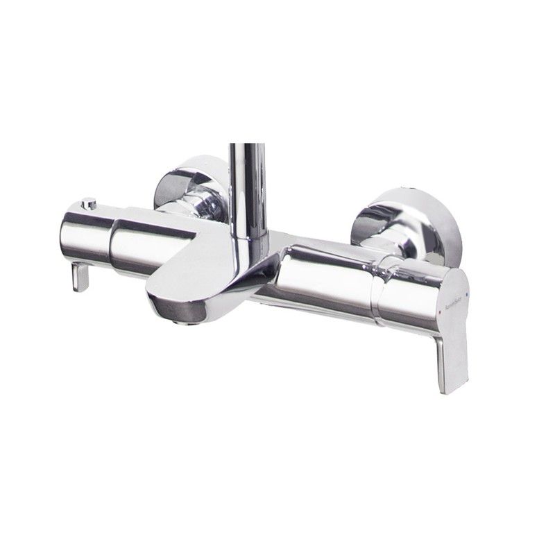 Monomando de baño-ducha cromado, modelo Blautherm