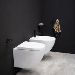 Monomando de Bidé Xl, modelo Odisea, negro mate